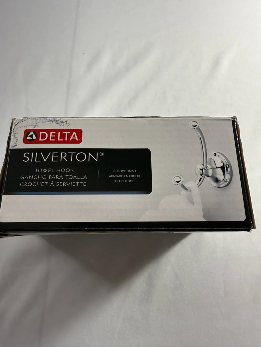 Delta rounded chrome finish